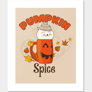 Pumpkin Spice Season Posters and Art